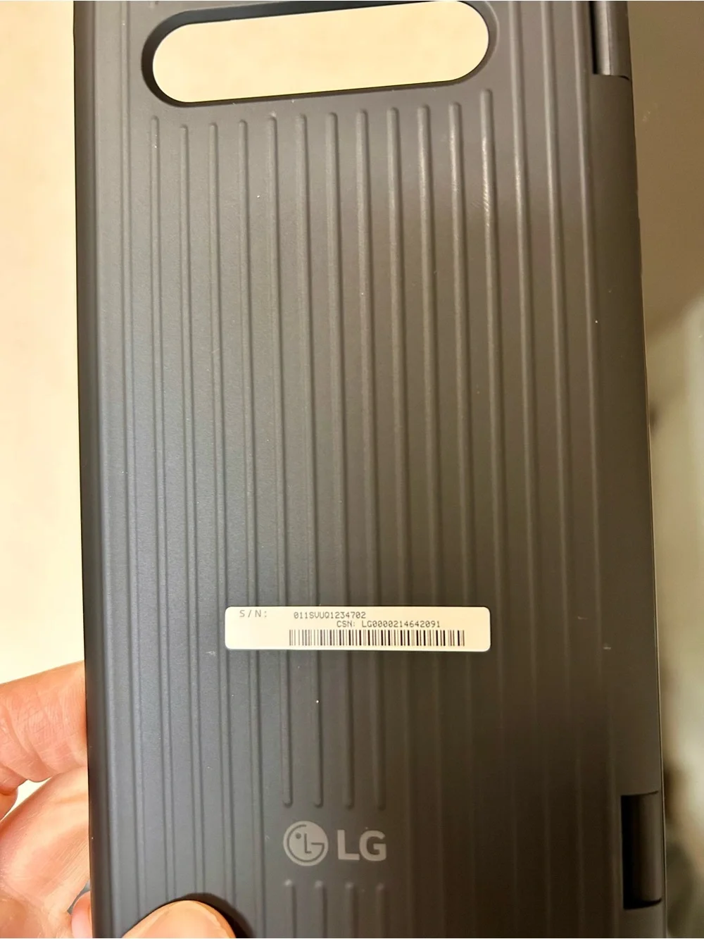 *Open box* LG Dual Screen Case for LG V60 ThinQ 5G Phone - Black WITH MAGNETIC D